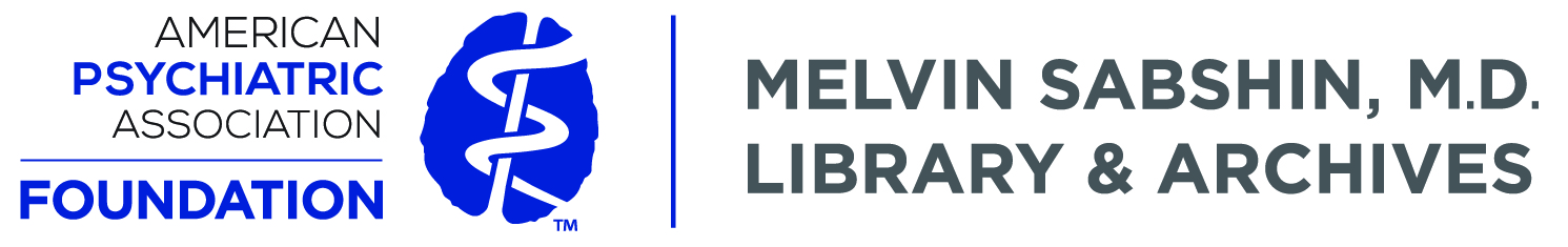 Melvin Sabshin, M.S. Library and Archives Logo